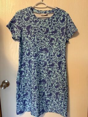 Smith & Quinn Blue Floral Short Sleeve Women’s Dress Size Small